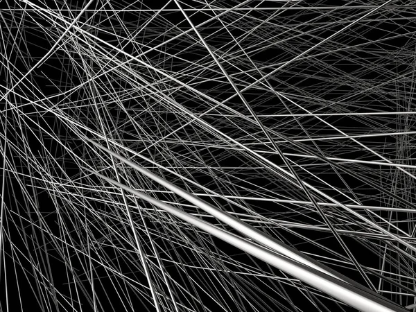 stock image Aggressive metal lines - dark abstract background