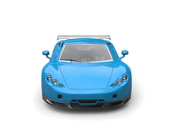 Açık Mavi Modern Lüks Hızlı Süper Araba Manzara — Stok fotoğraf
