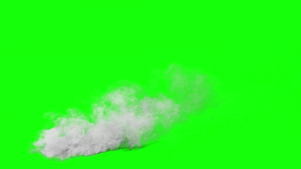 Země Stoupá Bílý Kouř Bílá Pára Nebo Kouř Stoupají Pomalu — Stock video