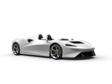 İnci beyazı modern Cabriolet süper konsept araba - güzellik çekimi