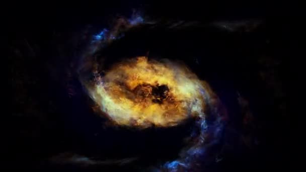 Abstract Nebula Swirling Space Background Effect Fps Pro Res — Stock Video