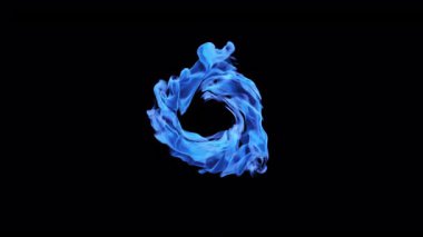 Mavi duman portalı VFX ögesi - hareket tasarım ögesi - 60 fps, maske geçişli 4K Pro Res