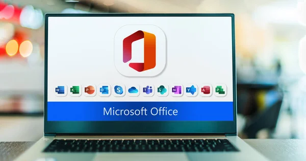 Poznan Pol Oct 2022 Microsoft Office Microsoft Által Kifejlesztett Kliens — Stock Fotó