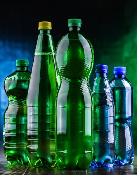 Пластиковые Бутылки Газированных Напитков — стоковое фото