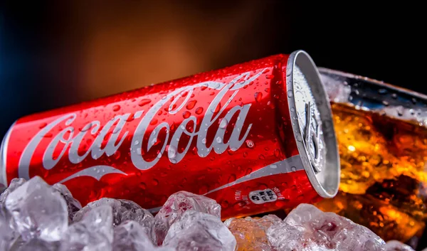 Poznan Pol November 2022 Dose Coca Cola Ein Kohlensäurehaltiges Erfrischungsgetränk — Stockfoto