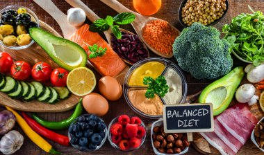 Ingredients of healthy diet that maintains or improves overall health status