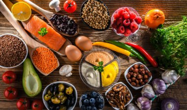 Ingredients of healthy diet that maintains or improves overall health status