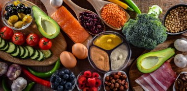 Ingredients of healthy diet that maintains or improves overall health status