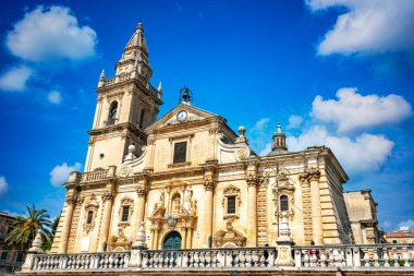 Ragusa 'daki Roma Katolik Katedrali, Val di Noto, Güney Sicilya, İtalya