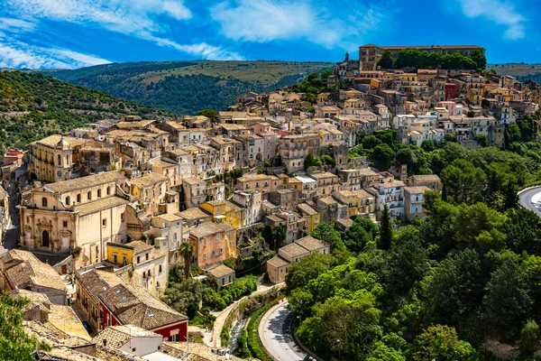 Вид Рагузу Валь Ното Южная Сицилия Италия — стоковое фото