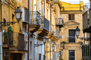 Agrigento 'nun eski kasaba mimarisi, Sicilya, İtalya