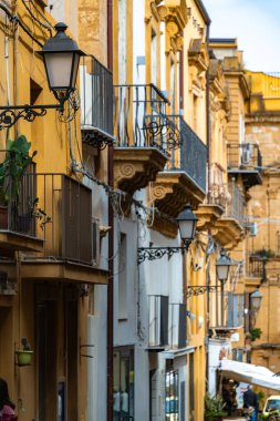 Agrigento 'nun eski kasaba mimarisi, Sicilya, İtalya