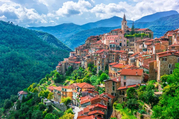 Vista Apricale Provincia Imperia Liguria Italia — Foto de Stock