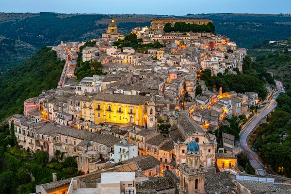 Вид Воздуха Рагузу Валь Ното Южная Сицилия Италия — стоковое фото