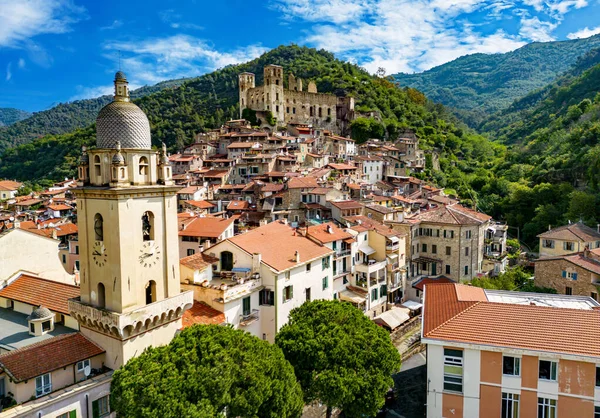 Utsikt Dolceacqua Provinsen Imperia Liguria Italia – stockfoto