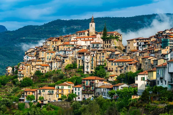 Panoramic View Apricale Province Imperia Liguria Italy — Stock Photo, Image