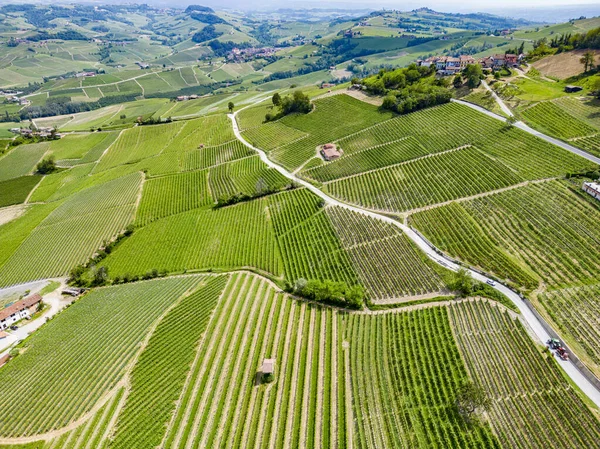 Aerial View Morra Province Cuneo Piedmont Italy — Stock Photo, Image