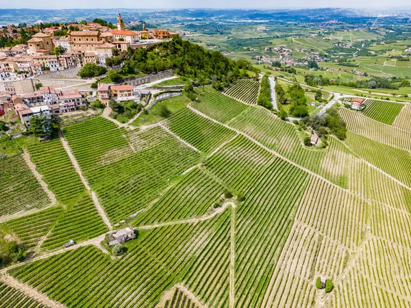 Aerial View Morra Province Cuneo Piedmont Italy — Stock Photo, Image