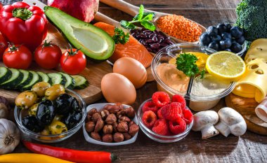 Ingredients of healthy diet that maintains or improves overall health status