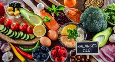 Ingredients of healthy diet that maintains or improves overall health status