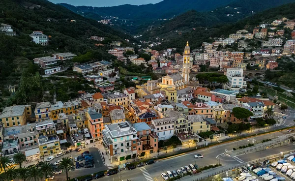Aerial View Moneglia Tourist Resort Riviera Levante Liguria Ital — Stock Photo, Image