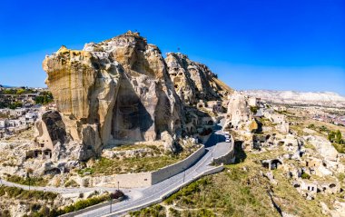 Kapadokya 'nın Nevsehir ilindeki Urgup manzarası.