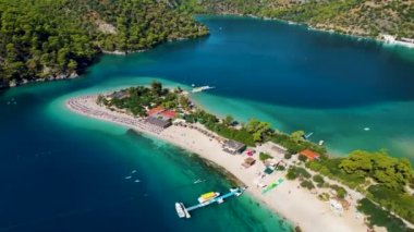 Marmaris 'in Mugla ilindeki hava manzarası, Türkiye.