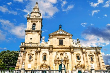 Ragusa 'daki Roma Katolik Katedrali, Val di Noto, Güney Sicilya, İtalya