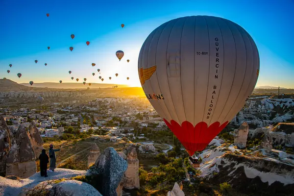 Goreme Tur Oct 2023 Hot Air Balloon Goreme National Park — Stock Photo, Image