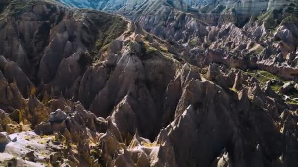 Kilátás Zelve Völgyre Cappadociában Törökországban Unesco Világörökség Része — Stock videók