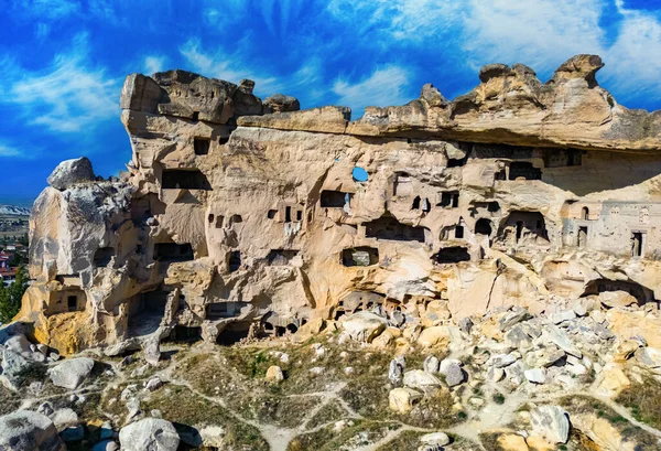 Uitzicht Cavusin Nevsehir Provincie Cappadocia Turkije — Stockfoto