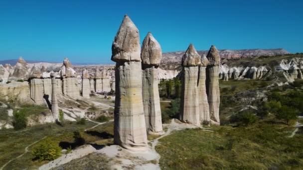 Goreme Tarih Parkındaki Aşk Vadisi Kapadokya Türkiye — Stok video