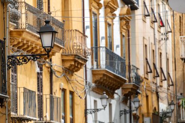 Agrigento 'nun eski kasaba mimarisi, Sicilya, İtalya