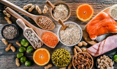 Tiamin veya B1 vitamini açısından zengin gıda ürünleri bileşimi