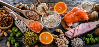 Tiamin veya B1 vitamini açısından zengin gıda ürünleri bileşimi