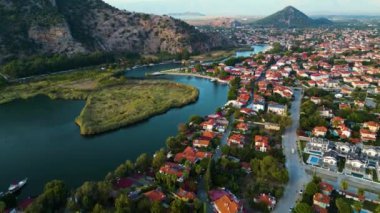 Türkiye 'nin Mugla ilindeki Dalyan hava manzarası