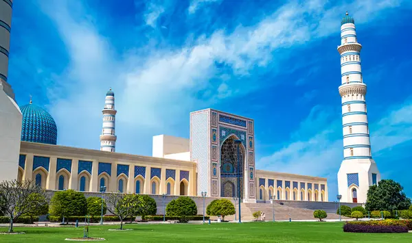 stock image Sultan Qaboos Grand Mosque in Sohar, Oman