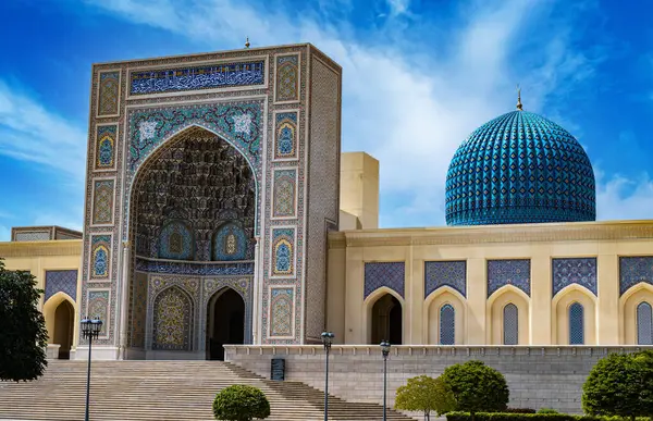 Grande Moschea Del Sultano Qaboos Sohar Oman Immagine Stock