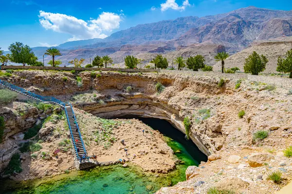 Bimmah Sinkhole Governatorato Del Moscato Orientale Nel Sultanato Dell Oman — Foto Stock