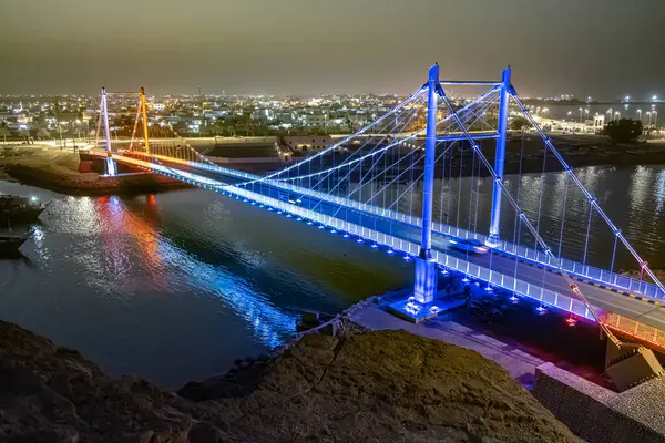 Vue Sur Avec Pont Ayjah Oman — Photo
