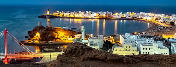Вид Місто Сур Столиця Шаркія Південна Губернія Північному Сході Оману Ліцензійні Стокові Фото