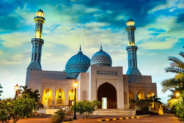 Masjid Othman Bin Affan Sur Oman Stock Picture