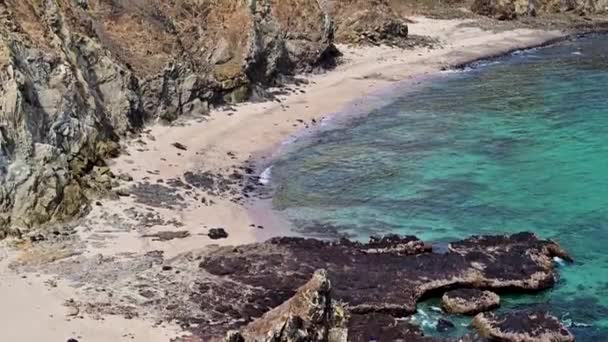 Praia Qantab Destino Turístico Popular Perto Mascate Omã — Vídeo de Stock