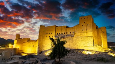 Bahla Fort in Ad Dakhiliyah Governorate, Oman, UNESCO World Heritage Site clipart