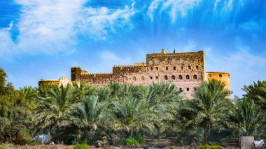 Jabrin Castle located near the city of Bahla, Oman clipart