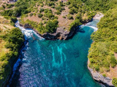 Nusa Penida Adası, Endonezya 'daki Lumangan Plajı