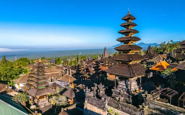 stock image Besakih Temple in the village of Besakih on the slopes of Mount Agung in eastern Bali, Indonesia