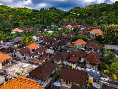 Nusa Penida Adası 'ndaki Pejukutan Köyü, Klungkung Regency, Endonezya