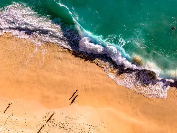 stock image Airview of Kelingking Beach on Nusa Penida Island, Indonesia