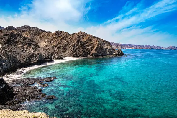 stock image Qantab beach, a popular tourist destination near Muscat, Oman
